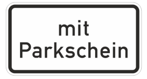 Verkehrszeichen Parkscheinbereich 1053-31